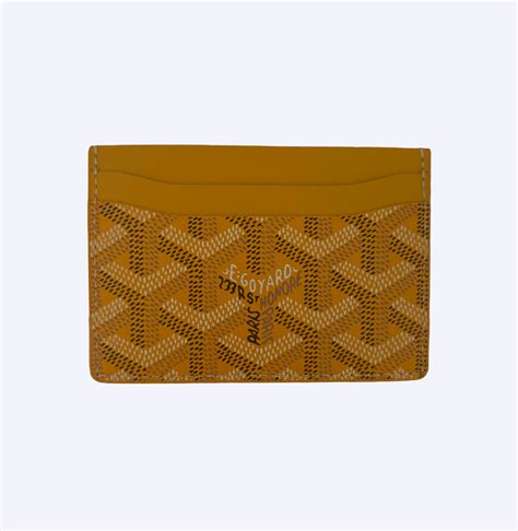 gold goyard wallet